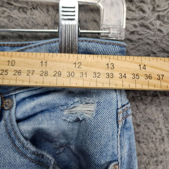 American Eagle Outfitters Jeans Womens 4 Light Wash Stretch Mid Rise Mom - Picture 5 of 13